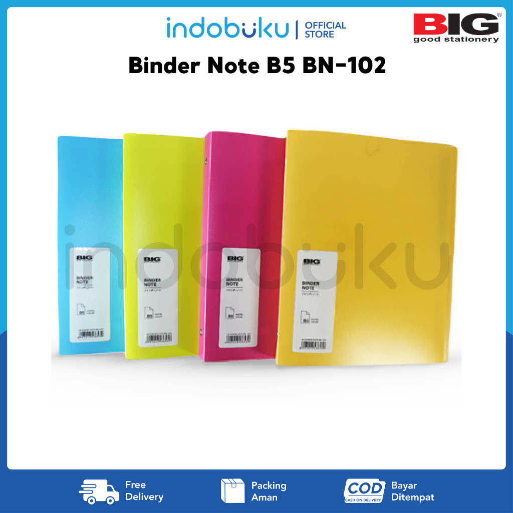 

Binder Note B5 BIG BN-102 Binder Note B5 Ring Warna Pastel Polos BN-102