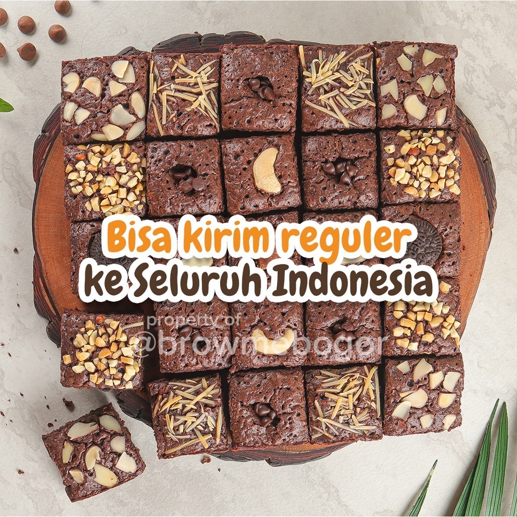 

BrowMe Bogor Brownies Sekat raMe Mevvah Merakyat Ukuran Box Large 20x20 Cm/ IEd Mubarak