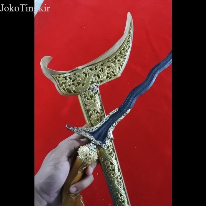 

keris langitan MEGANTORO kinatah ladrang full blok - bilahan saja WKP murah