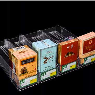 Promo Idul Fitri Big diskon 1 box ( 50 Biji ) Rak rokok acrylic automatik Pusher rokok akrilik per box - Rak rokok minimarket per box - Rak rokok dobel pinggiran per box