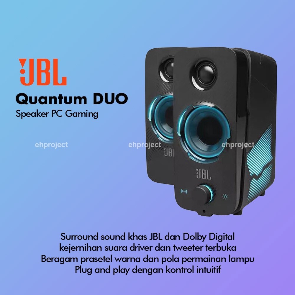 BIG SALE RAMADAN JBL Quantum Duo RGB Bluetooth Active Gaming USB PC Speaker ORI