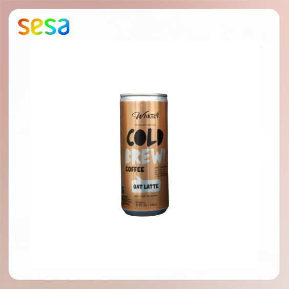 

WAKELY Cold Brew Coffee Oat Latte 230ml - Kopi Minuman Segar