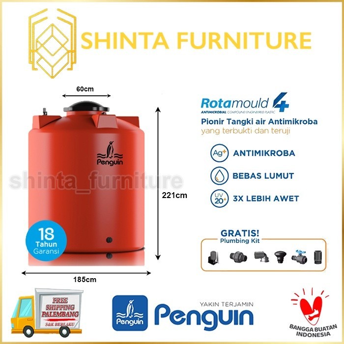 Tangki Air Penguin 5.100 liter ( TB 500 ) Tandon Tangki Air Jumbo