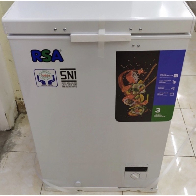 SPESIAL PROMO SALE chest freezer / freezer box 100 liter RSA cf 110