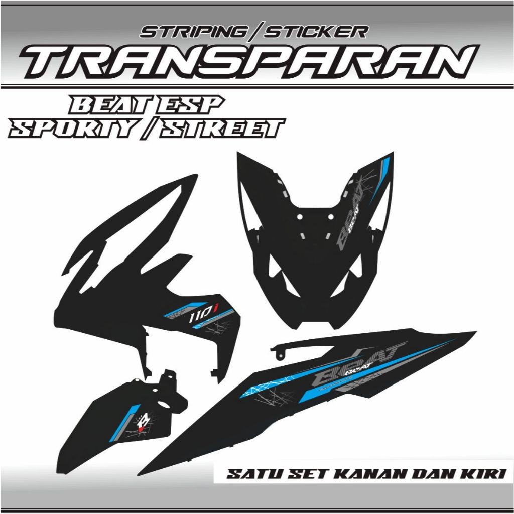 STRIPING TRANSFARAN UV BEAT ESP / STIKER BEAT 2017-2019 STRIPING TRANSPARAN STRIPING VARIASI VARIASI
