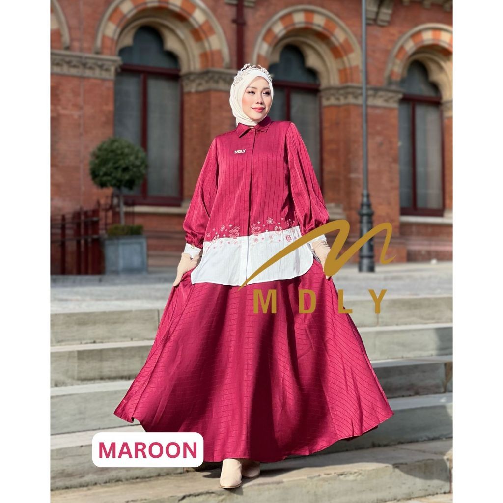 Aneisha Set Mdly Gold Oneset Wanita Setelan Wanita Terbaru Setelan MDLY Setelan Rok Wanita MDLY Terb