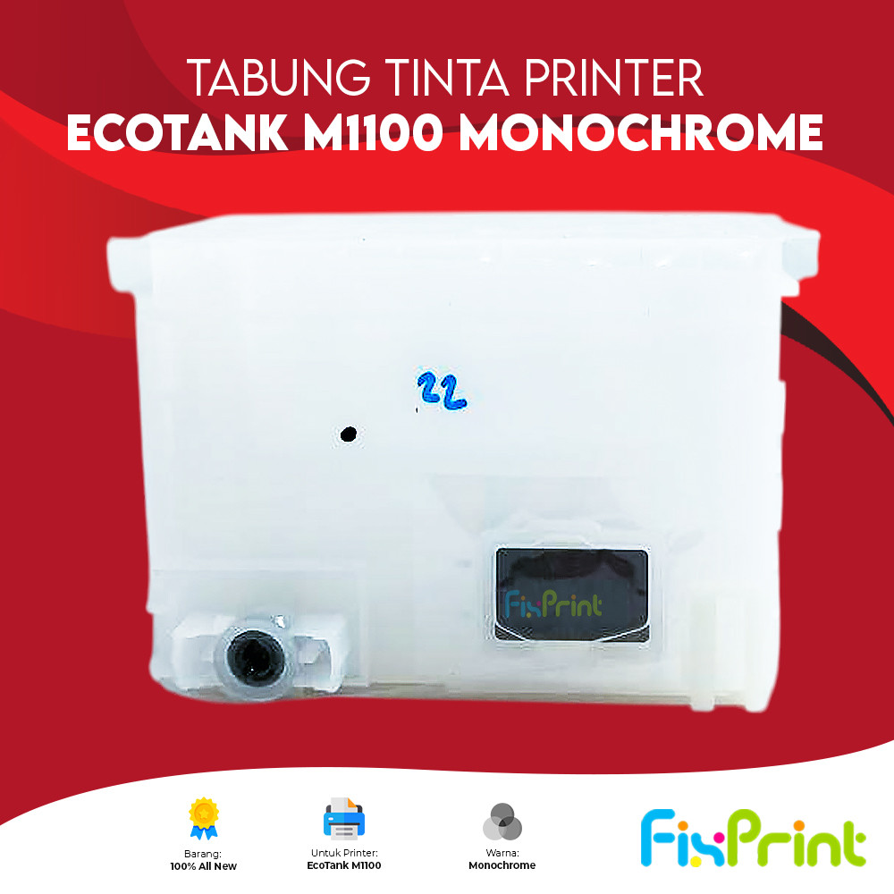 Tabung Tinta Epson M1100 Ink Tank Printer M 1100 Monochrome New