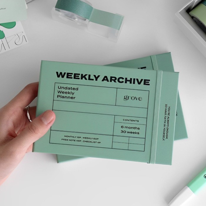 

ANDMA ICONIC Weekly Archive Planner Premium Korea - Green