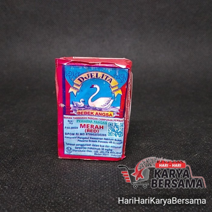 

GINCU BUBUK BEBEK ANGSA PEWARNA MAKANAN MERAH RED 10GR