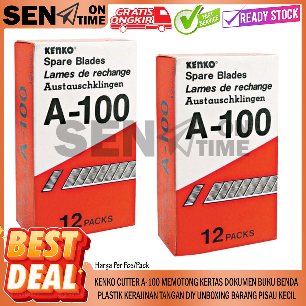 

Kenko Isi Cutter A 100 Cuter Refil Karter Kater Katter A100 Alat Pemotong Kertas Buku Dokumen Keperluan Kantor Sekolah Keperluan Jait Menjahit Memotong Stiker Label Bahan Tajam Pisau Piso Ringan Reffil Repil Plastic Kain DSS Plastik Motong Mengiris