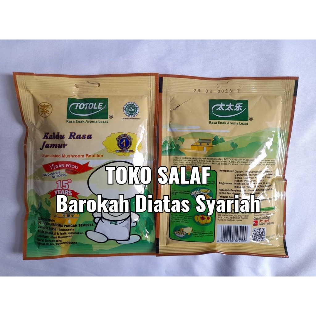 

Kaldu Jamur TOTOLE 200 gr Vegan Food Mushroom Bouillon