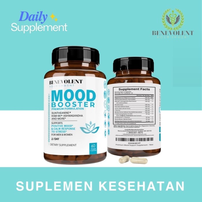 Benevolent Nourishment Mood Booster - 60 Veggie Capsules, Non-GMO