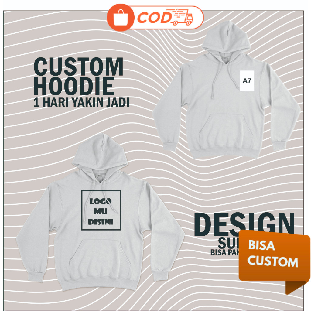 Vinus Hoodie Pria Satuan Hoodie Couple Hoodie Putih Design Suka Suka