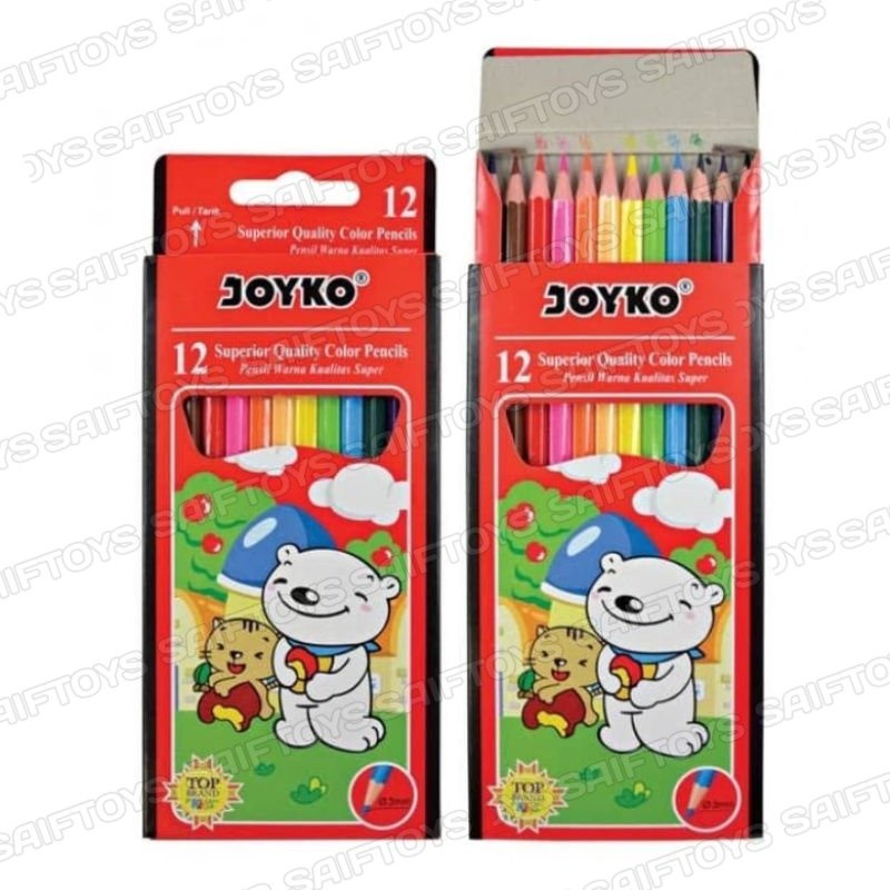 

Pensil Warna Joyko Panjang Isi 12 Murah/ Pensil Warna Joyko