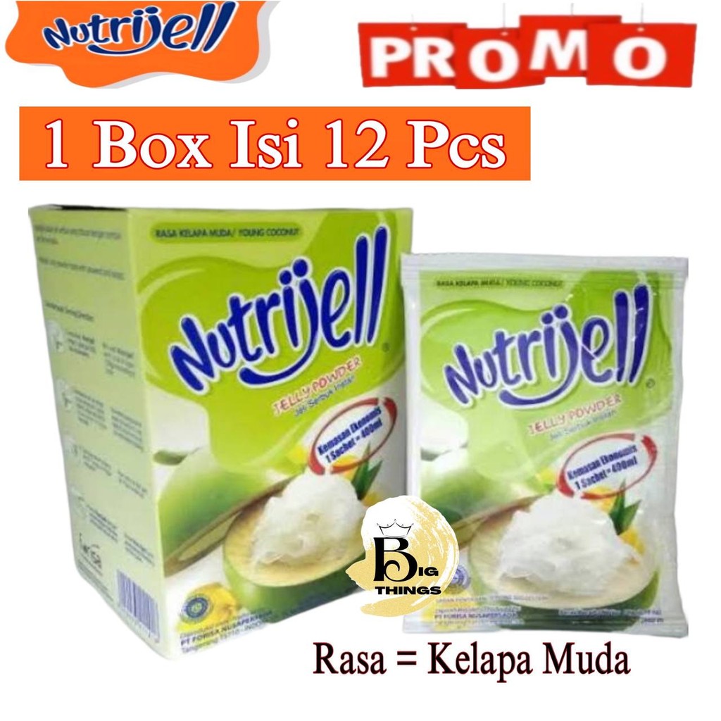 

MURAH NUTRIJEL RASA KELAPA MUDA 1 DUS ISI 12 SASET/ 12 Pcs