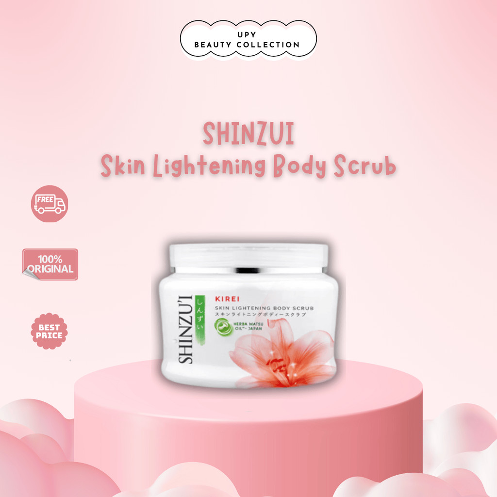 Shinzui Skin Lightening Body Scrub | Shinzu'i Skin Lightening Body Scrub | Lulur | Lulur badan | Ori
