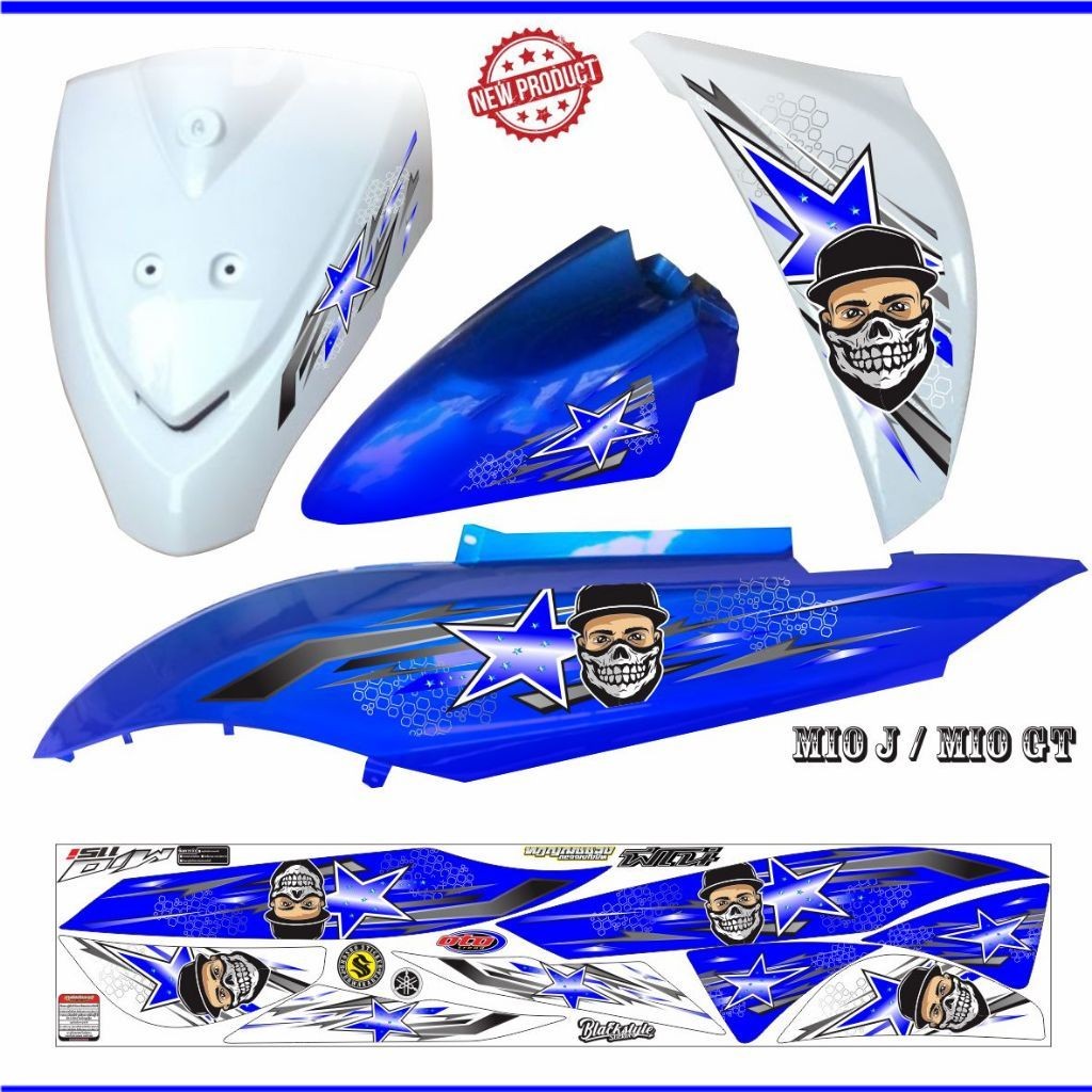 MOTIF STIKER MIO J / STRIPING KEREN MURAH MIO GT MIO J STIKER STRIPING MOTOR