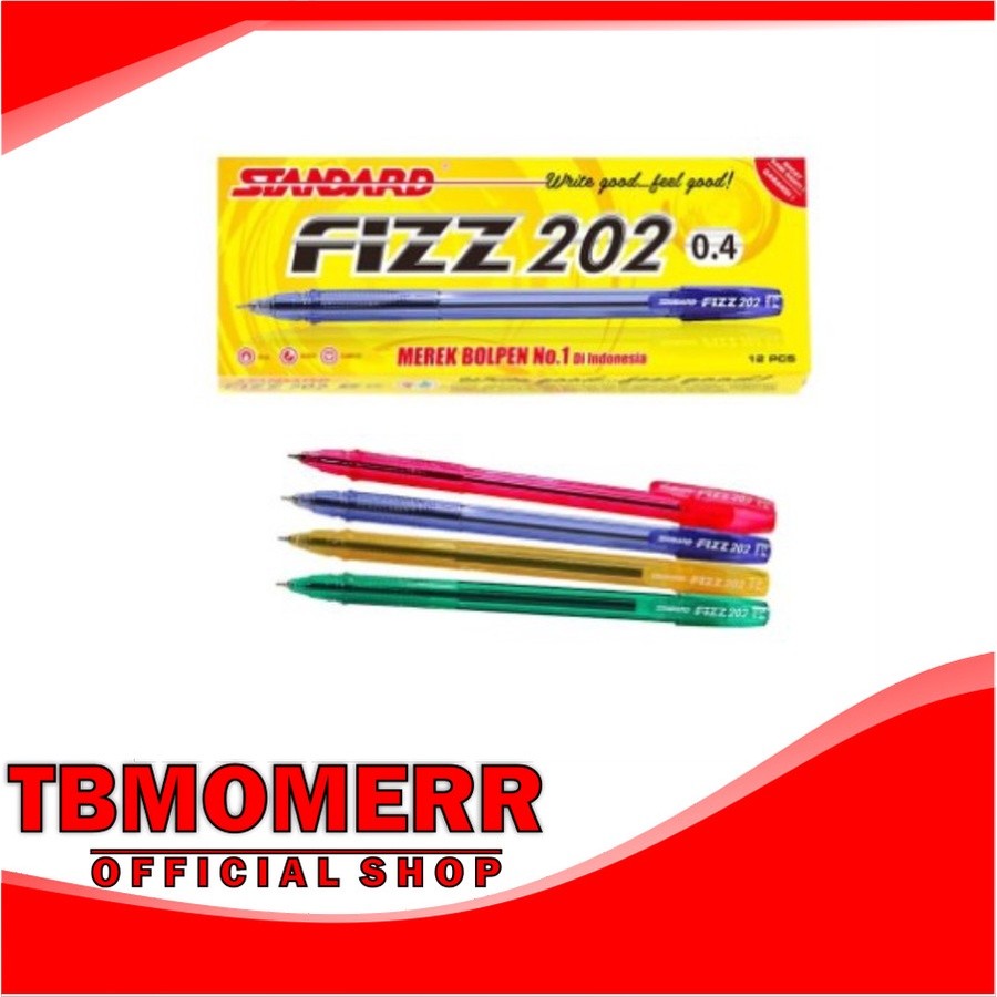 

BOLPEN FIZZ 202 BLACK ISI 12PCS STANDARD / PULPEN