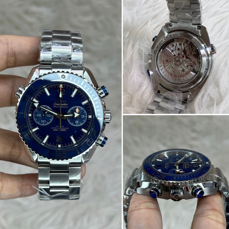 OMEGA SEAMASTER PLANET OCEAN BLUE DIAL AUTOMATIC SWISS MOVEMENT OM FACTORY