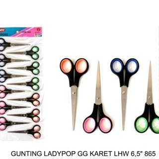 

BRP 1 PCS Gunting Kecil Murah Lady Pop Karet 4.5"Inch