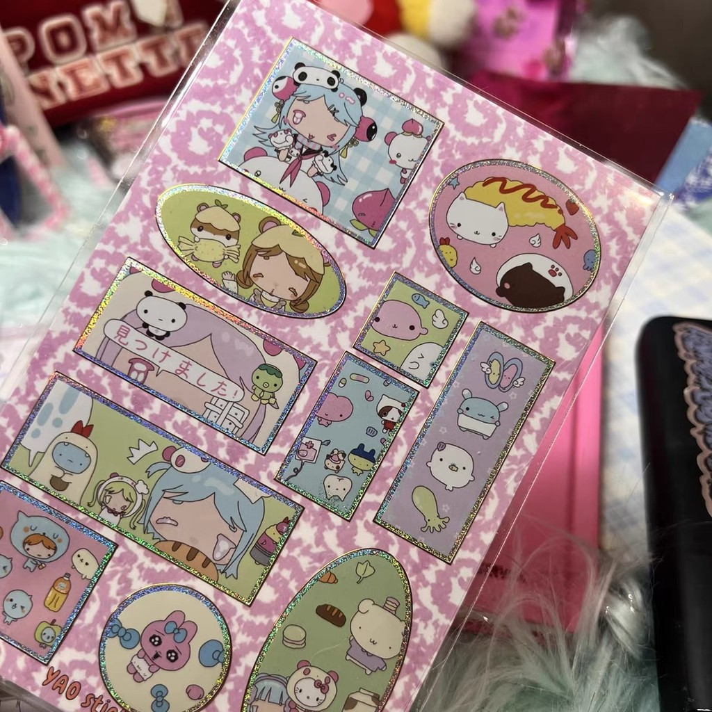 

Girl animal cute hand account decorative stickers