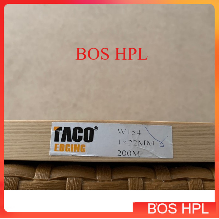 Per 5 Meter Edging Taco W 154 1 x 22 Mm Woodgrain HPL 154 2 Cm Woodgrain