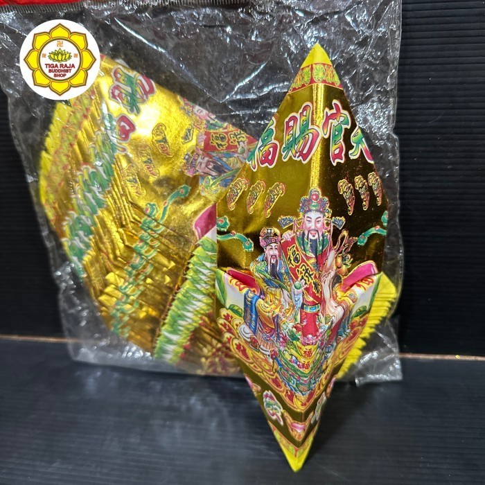 

Kertas Sembahyang Lipat Kecil Kertas Bagus Berwarna Emas Isi Perbks 25 lembar
