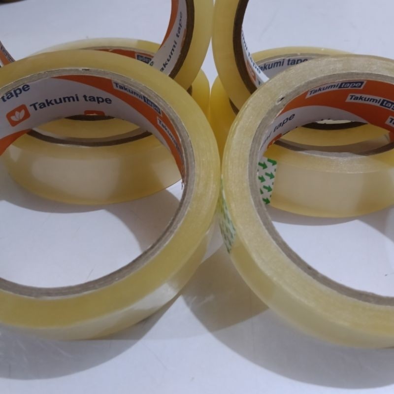 

lakban bening takumi tape lakban takumi Lakban Bening 1inch 24mm 72 yard Isolasi Bening Lakban Tape Perekat lakabn isolasi lakban paking