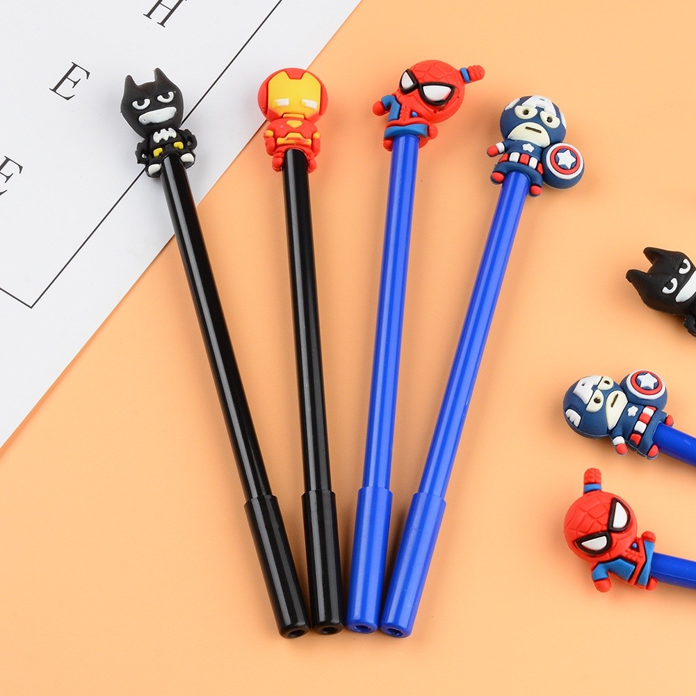 

Pernak Pernik Pena Karakter SuperHero Gel Pulpen Karakter Pen Tinta Gel Lucu Alat Tulis Karakter Superhero 3D Murah Lucu Imut