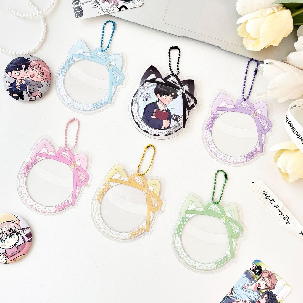 

aksesoris untuk Kotak Pelindung Lencana Candy PVC Zip Pouch Untuk Badge Pin Gantungan Kunci Model size 58-65mm