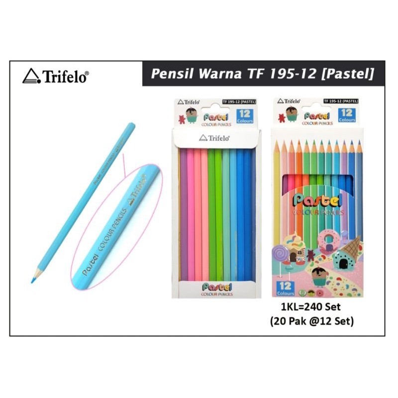 

Pensil Warna Trifello / Pensil 12 Warna Panjang