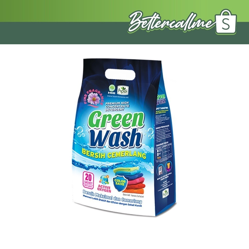 Green Wash HNI  Deterjen Ramah Lingkungan - EXP 2025 H3RM4N0S