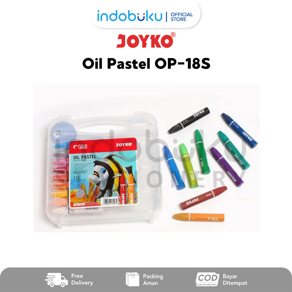 

Oil Pastel Joyko Krayon Minyak Joyko 18 Warna OP-18S