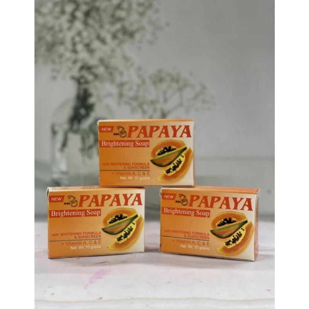 SABUN PAPAYA RDL UK-70 GR BRIGHTENING SOAP ORIGINAL 100% / GROSIR21