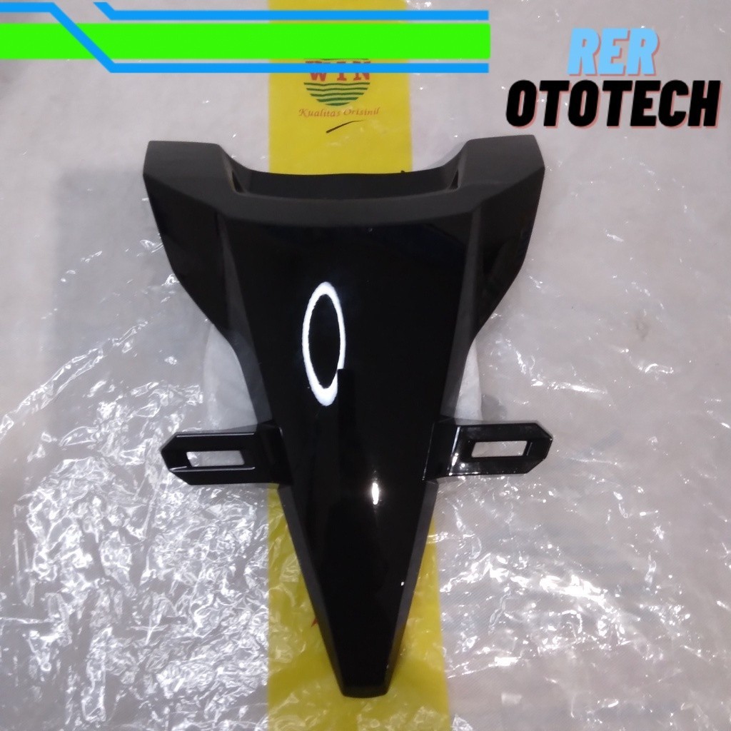 Tameng Depan Vario 125 150 LED 2018 2019 2020 2021 2022 | panel kecil hitam WIN | dasi plat nomor mo