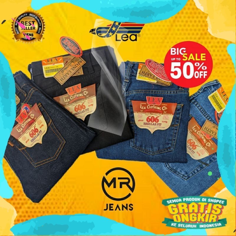 PROMO SPESIAL CELANA LEA 606 GRADE ORIGINAL - CELANA PANJANG JEANS - CELANA PRIA - CELANA JEANS PRIA