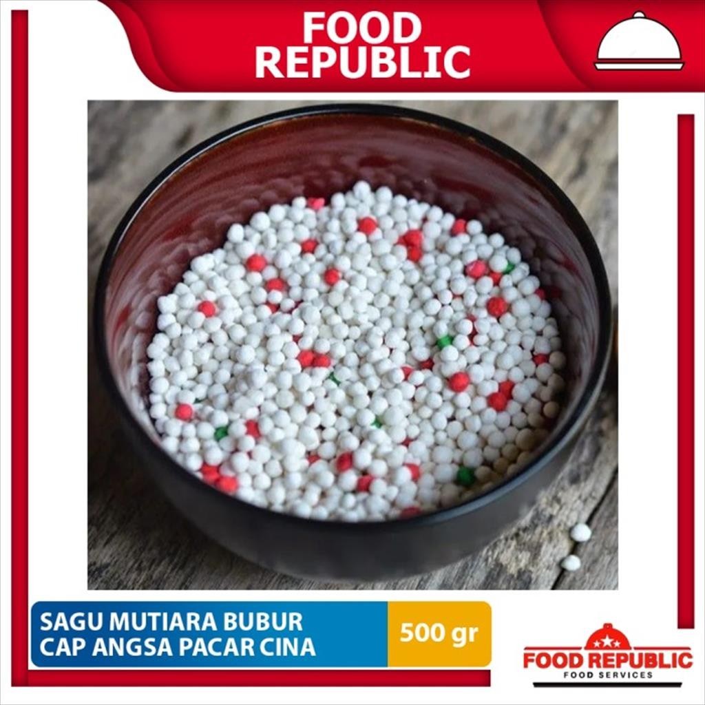 

Sagu Mutiara Cap Angsa 500 gr Mutiara Bubur Pacar Cina Sago Pearl