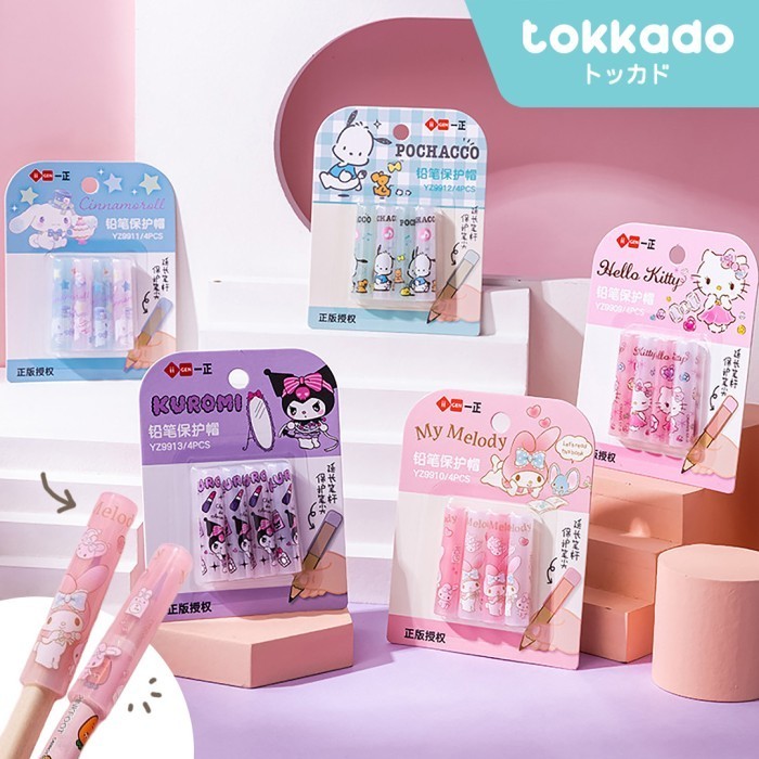 

TOKKADO Sanrio Pencil Cap Original Tutup Pensil Pulpen Cover Unik Lucu