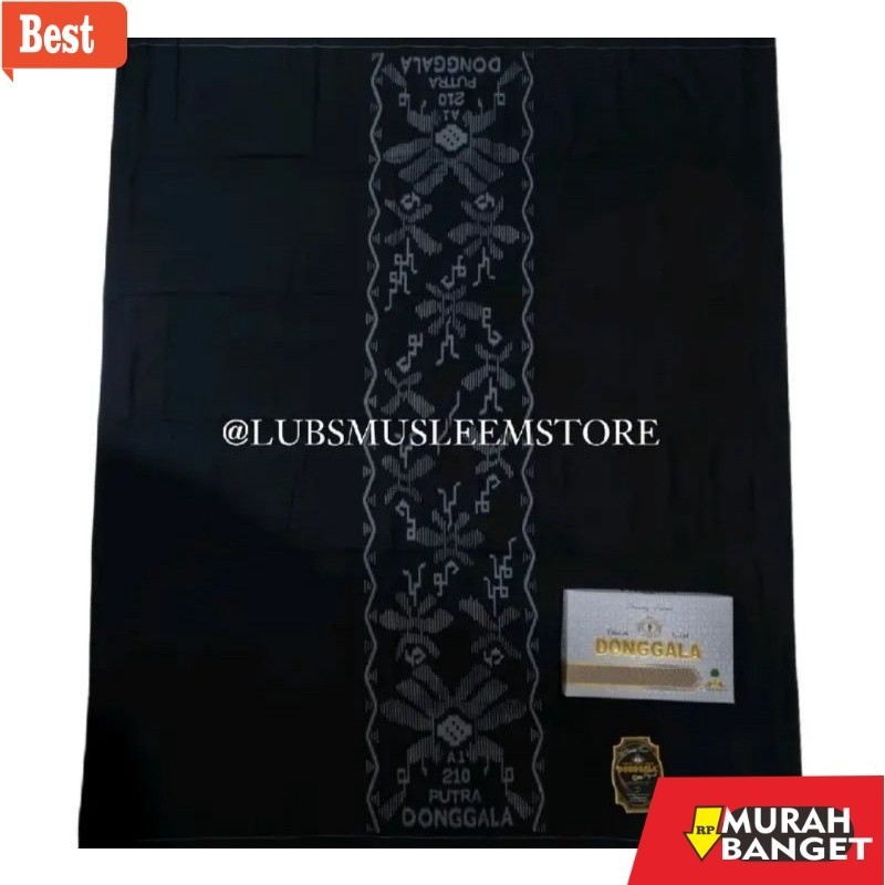 Sarung idaman- SARUNG DONGGALA Cosmo Hitam Asli Sarung BHS Cosmo Serangam Sarung Cosmo Hitam Seranga