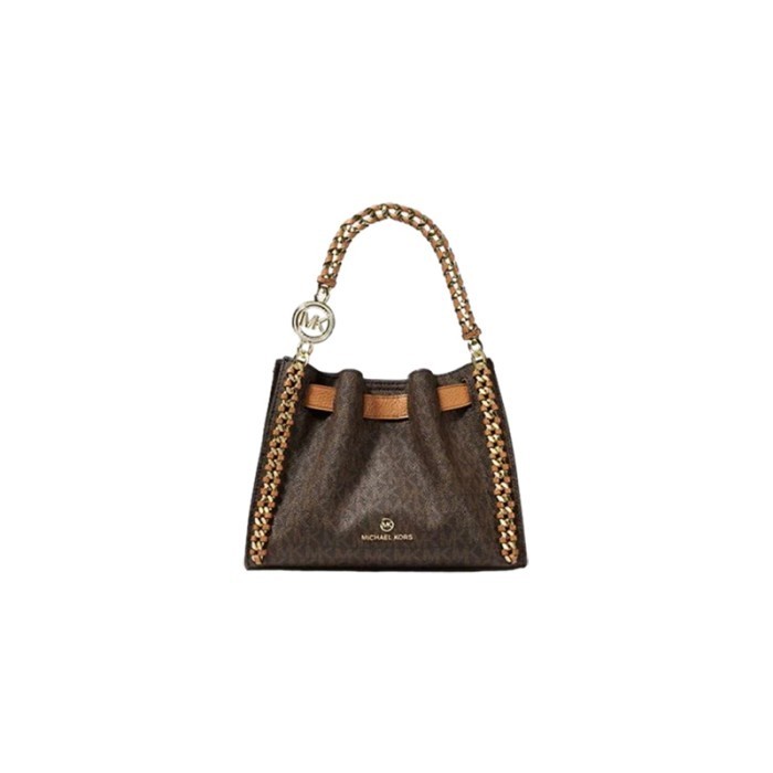 Tas Wanita Cewek Perempuan MK Mina Small Logo Crossbody Bag - Brown 100% ORIGINAL