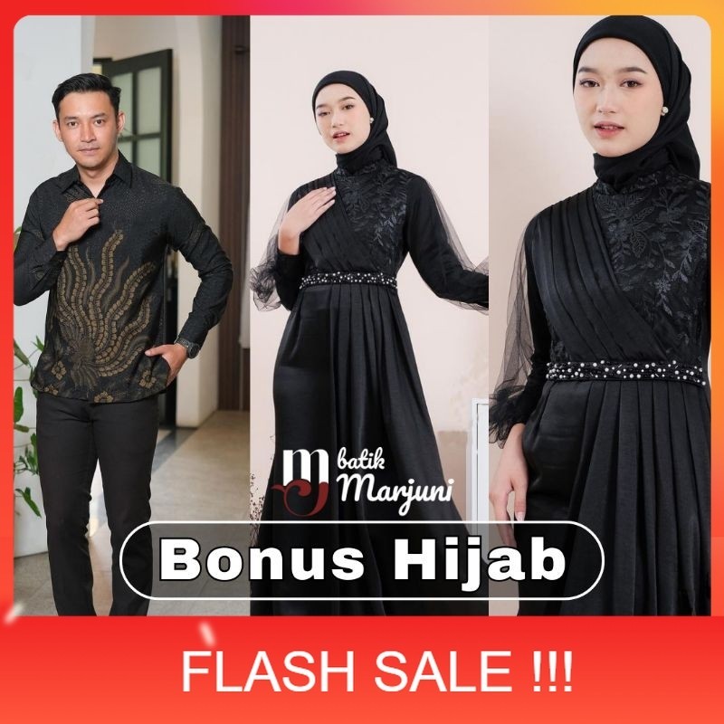 PROMO (ADA JUMBO) Amara Dress Couple Kemeja Batik gamis busui Brokat kombinasi gamis muslim wanita gamis premium
