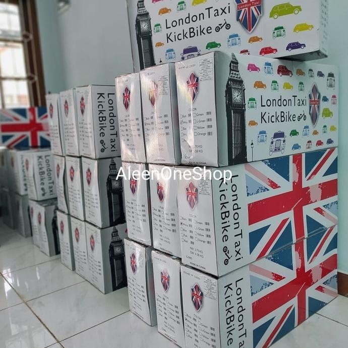 PROMO Sepeda Anak Murah Kekinian Bicycle Balance Bike London Taxi Kick Bike