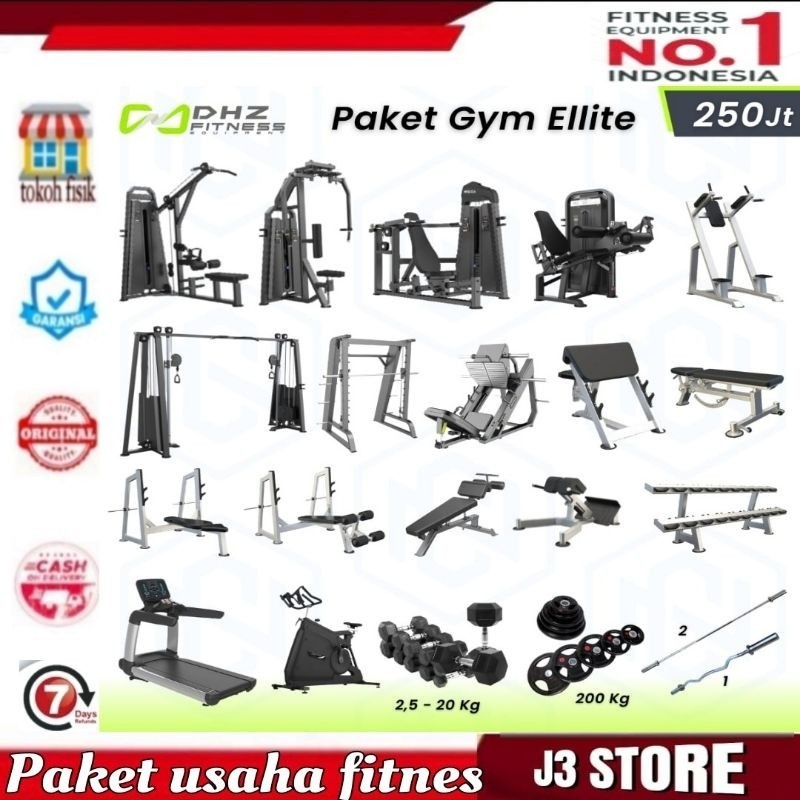 Paket Usaha fitnes gym elite alat Olahraga fitnes gym cemter paket usaha fitness