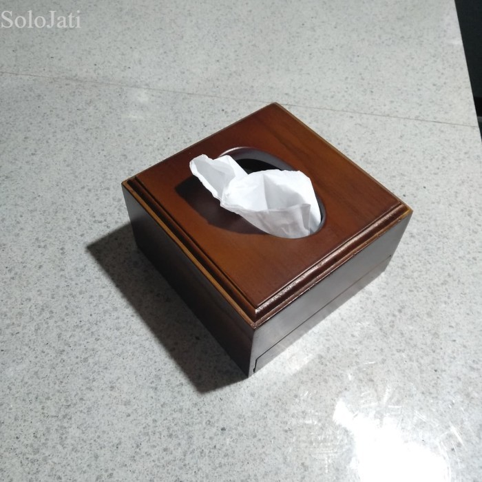 

Kotak Tisu Kayu / Walnut Tissue Box 14 x 14 x 8 / Tissue Box Kayu murah