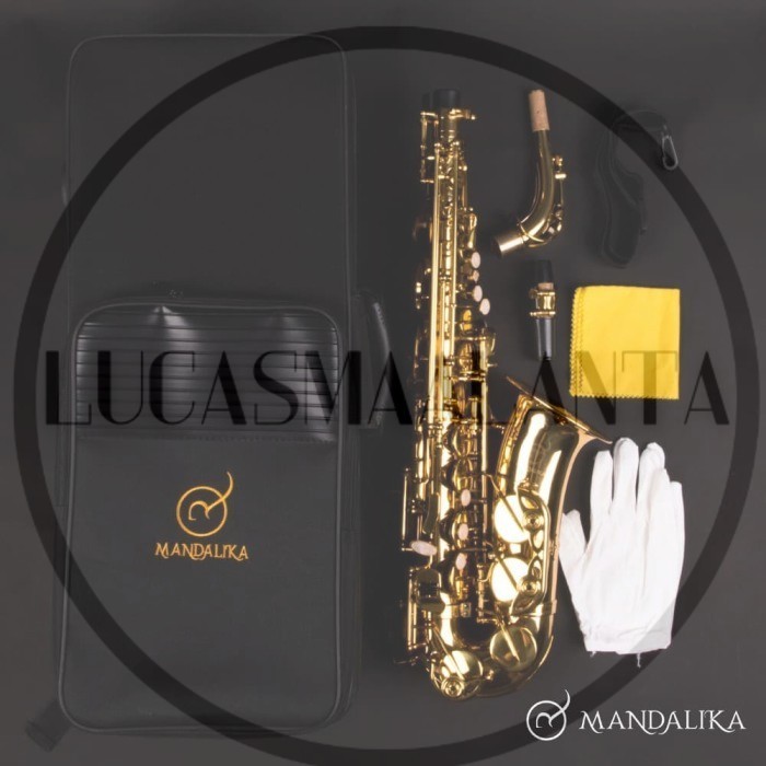 Saxophone Alto Mandalika Original Impor Taiwan Full Set Hardcase