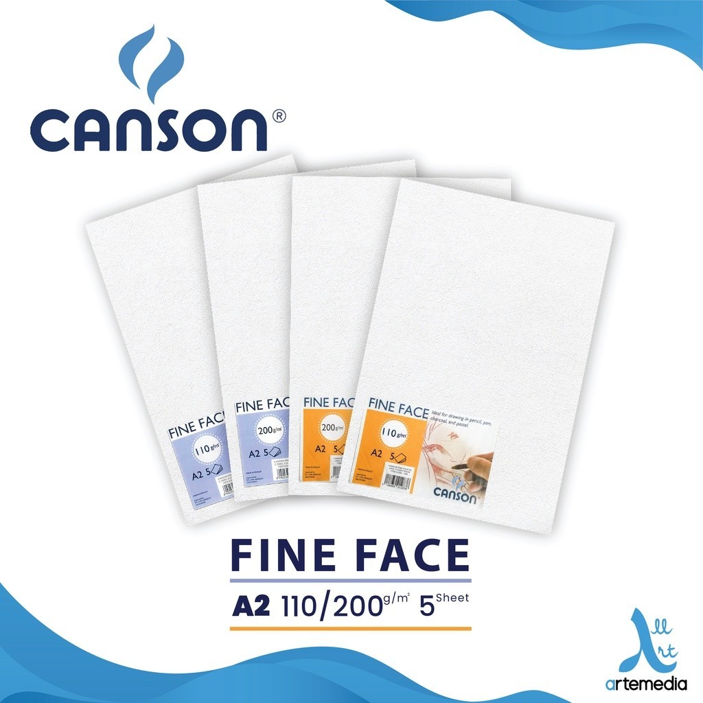 

Canson Fine Face A2 Drawing Paper Sheet Set Kertas Gambar