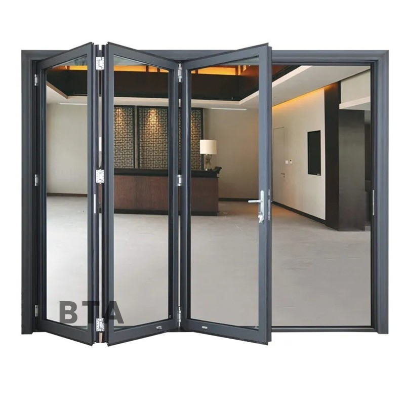 promo Pintu Jendela Lipat Kaca Aluminium Daun 3 Sliding Pintu Jendela Kamar Rumah Folding Doors Lipa