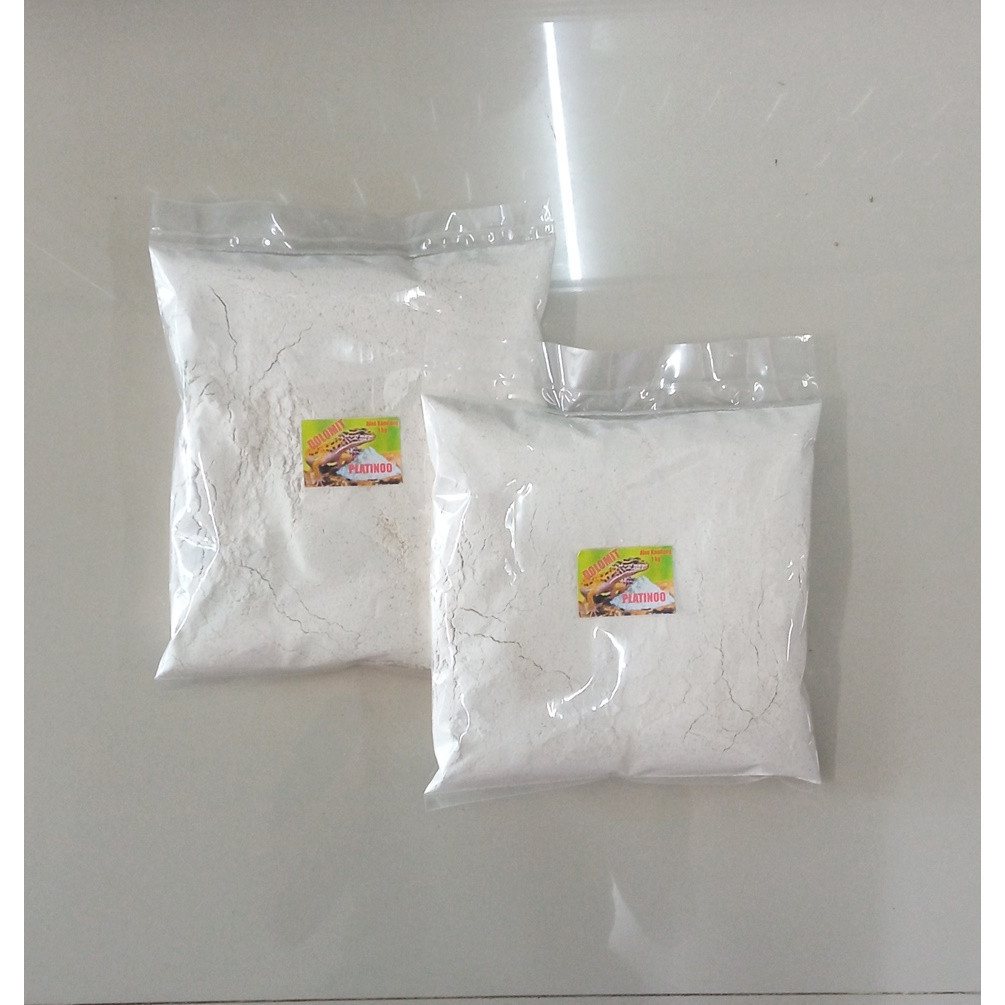 DOLOMIT 1 KG - Dolomit Gecko Alas Kandang Leopard Gecko Reptil Dollmite Kapur Kalsium Reptil LIVE