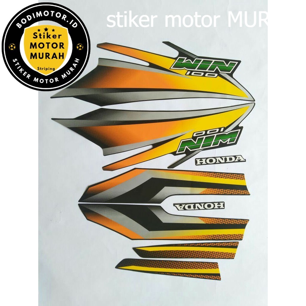 stiker motor honda win 100 2004