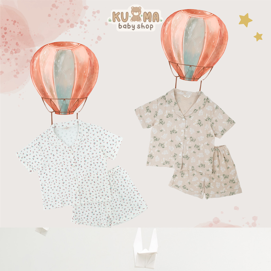 Harlow Kids - NEW Cloud Pajamas for Twenager/ Pajamas Remaja Tweenager/ Pajamas Double Cotton Gauze/